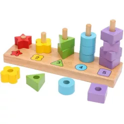 Fa számoló és formafelismerő készlet