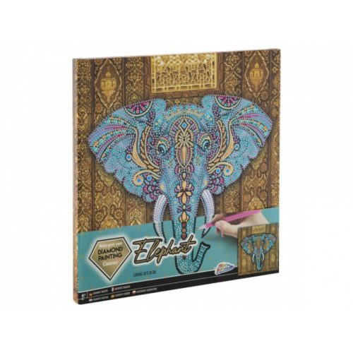 Grafix - Gyémánt festmés vászonra Elefánt 30 x 30 cm