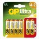 GP Ultra AA ceruzaelem 4+2 darabos készlet