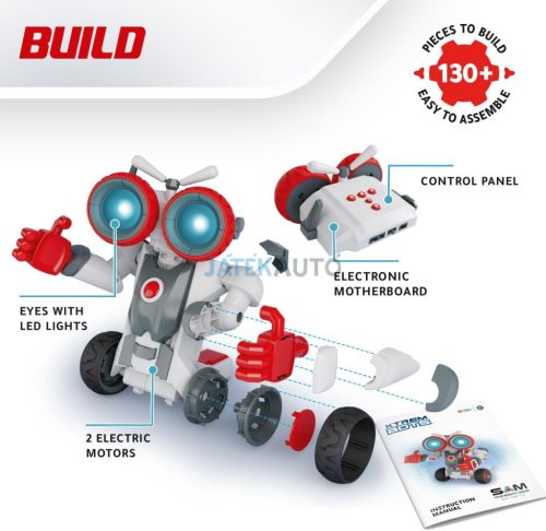 Xtrem Bots - Sam - építhetõ robot (130 db), telefonról irányítható