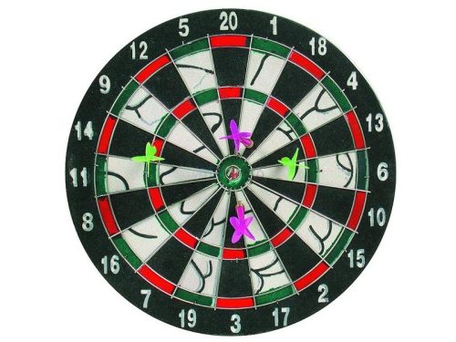 Darts tábla 4 darab dobónyíllal - 28 cm