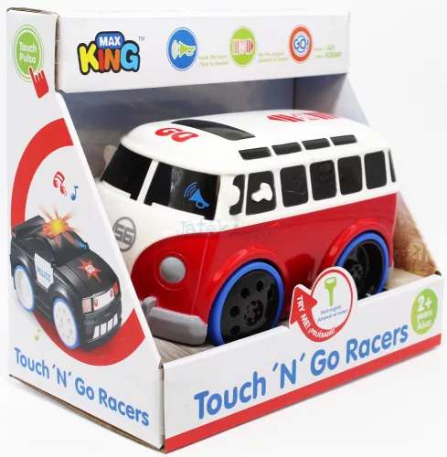 Max King Touch & Go kisbusz hanggal, 15 cm