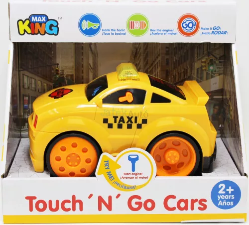 Max King Touch & Go taxi fénnyel és hanggal, 15 cm