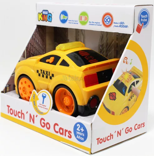 Max King Touch & Go taxi fénnyel és hanggal, 15 cm