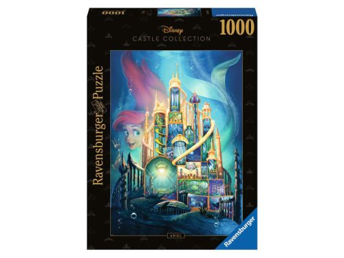 Puzzle 1000 db - Disney kastély Ariel