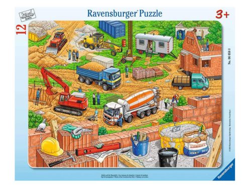 Ravensburger Puzzle 12 db - Munka az építkezésen