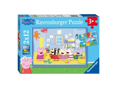 Ravensburger Puzzle 2x12 db - Peppa kalandja