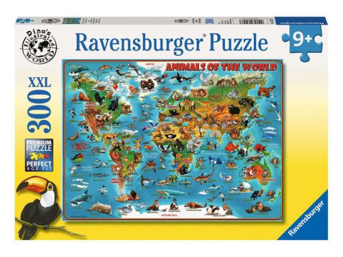 Ravensburger Puzzle 300 db - Állatok a világ körül