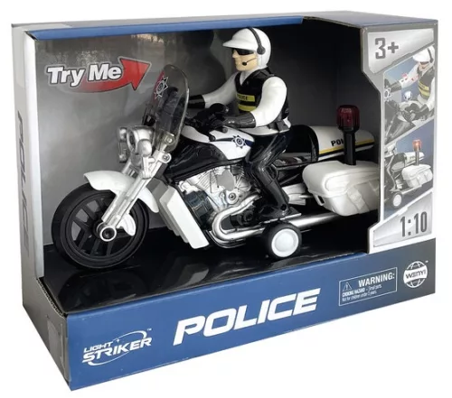 Wenyi 1/10 rendőrmotor, zenél, világít