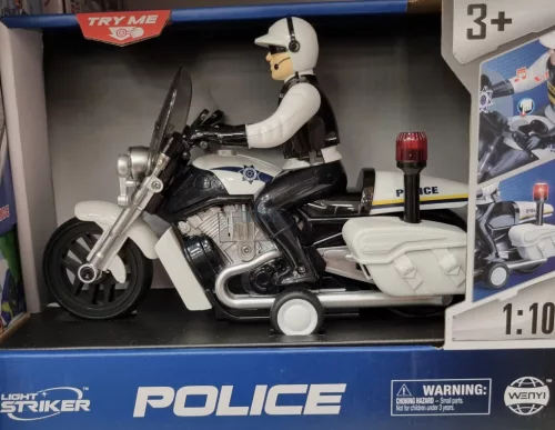 Wenyi 1/10 rendőrmotor, zenél, világít