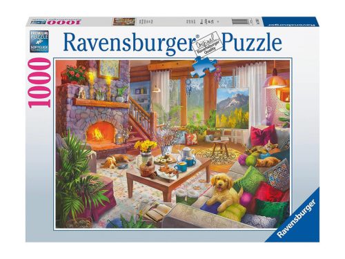 Ravensburger Puzzle 1000 db - Hangulatos kunyhó