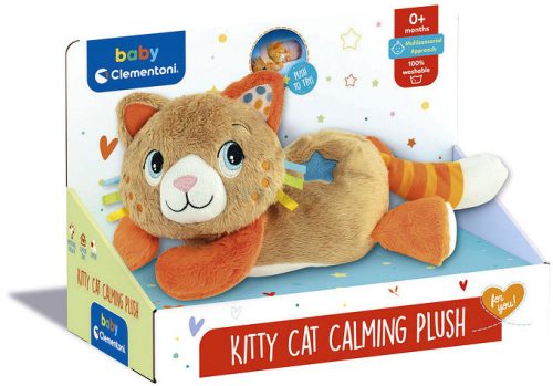 Clementoni Baby Elalvást segítő doromboló plüss cica
