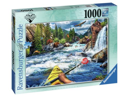 Puzzle 1000 db - White water kajakozás