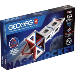   Geomag Classic Panels Recycled Nasa Rocket 103 darabos mágneses építőjáték