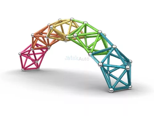 Geomag Compact Recycled Glitter Masterbox 192 darabos mágneses építőjáték