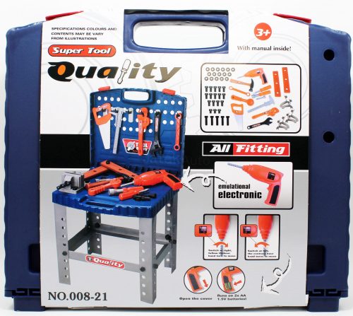 Elemes barkács készlet barkács asztallal