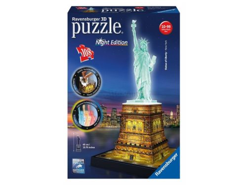 Ravensburger: Szabadság-szobor 108 darabos puzzle fénnyel