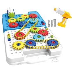 Szerszámosláda - Fogaskerék és lánc logikai játék 206 db