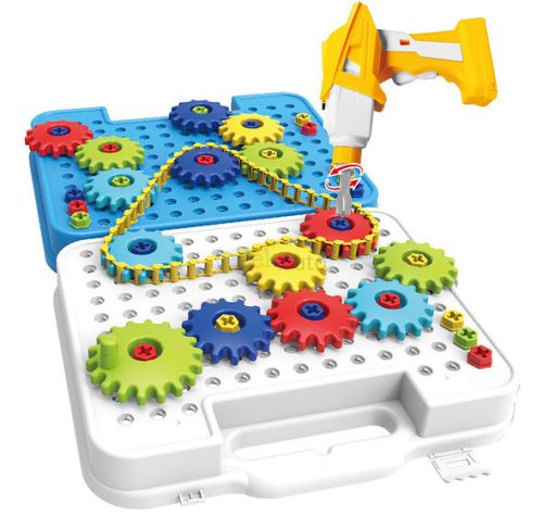 Szerszámosláda - Fogaskerék és lánc logikai játék 206 db