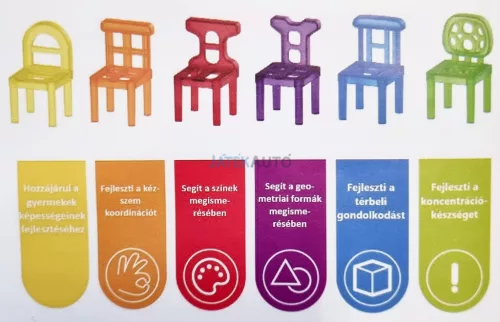  Elemes kisteherautó 48db székkel 