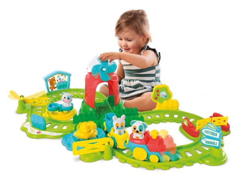 Clementoni Interaktív vonat szett