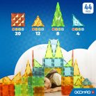 Geomag Magnetic Tiles Gems 44 darabos mágneses építőjáték