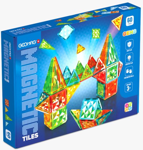 Geomag Magnetic Tiles Gems 60