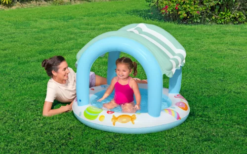 Bestway Sweet Shoppe árnyékolt gyerekmedence 104cm x 84cm 52638