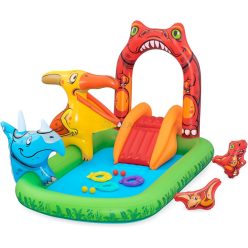   Bestway 53160 Jurassic Splash játéksziget 2,41 m x 1,40 m x 1,37 m
