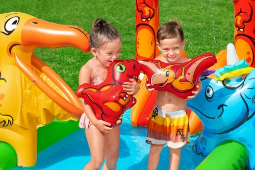 Bestway 53160 Jurassic Splash játéksziget 2,41 m x 1,40 m x 1,37 m