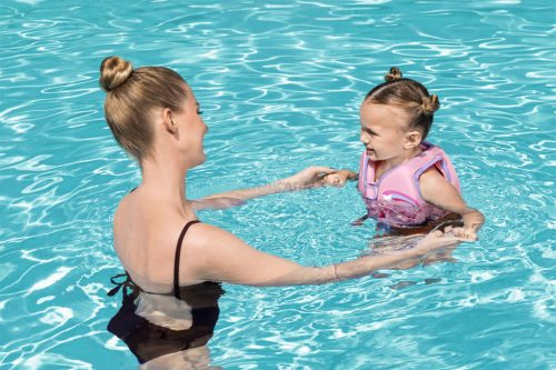 Bestway 9101B Swim Safe ABC Disney Junior B Minnie Mouse úszómellény S/M (1-3 év)