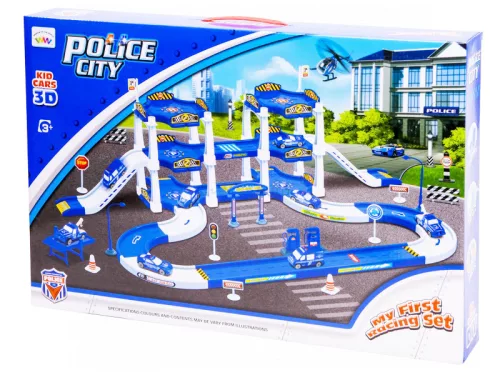 Rendőrségi parkolóház kisautóval - nagy