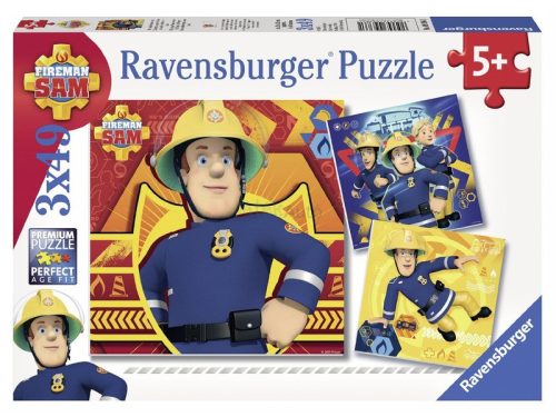 Ravensburger Sam a tűzoltó 3 x 49 darabos puzzle