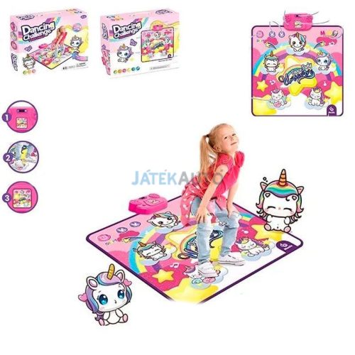 Dancing Challenge unikornis zenélő táncszőnyeg