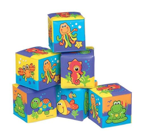 Playgro Első puha építőkockám 6 darabos készlet