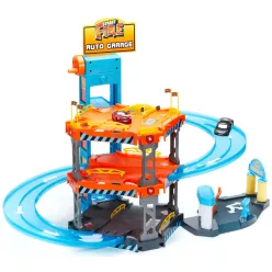 Bburago parkolóház + 2 db kisautó 1:43 18-30361