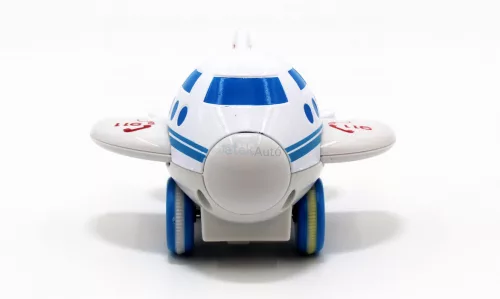 Hátrahúzós fém repülőgép mozgó szárnyakkal - 9 cm