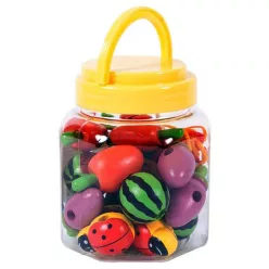 Fűzhető fa gyümölcs készlet