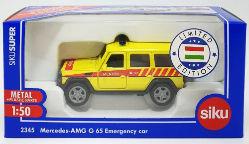 Siku 1:50 Mercedes-AMG G65 magyar mentő terepjáró - 2345