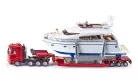 Siku 1:87 Man kamion Yacht szállító trélerrel - 1849