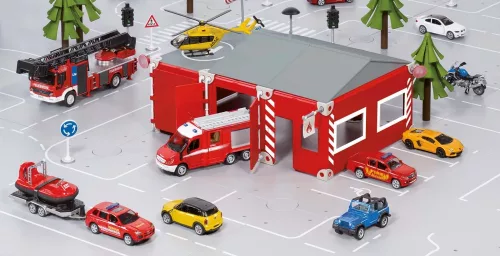 Siku 1:87 Mercedes-Benz emelőkosaras tűzoltóautó - 1841