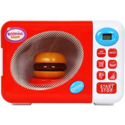 Elemes mikrohullámú sütő - fehér-piros