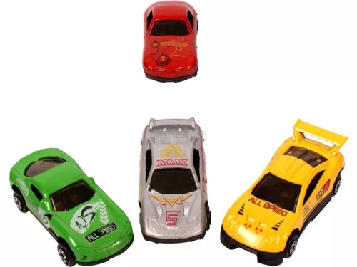 Fém kisautó - 10 darabos készlet