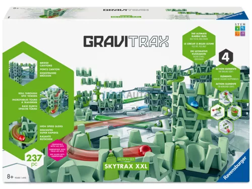 Gravitrax Skytrax - 237 darabos Action set XXL golyópálya 