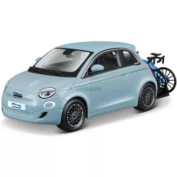  Bburago 1:24 Fiat 500E bicikli tartóval 18-23012 