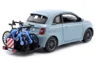  Bburago 1:24 Fiat 500E bicikli tartóval 18-23012 