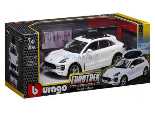 Bburago 1:24 Porsche Macan tetőcsomagtartóval 18-23013