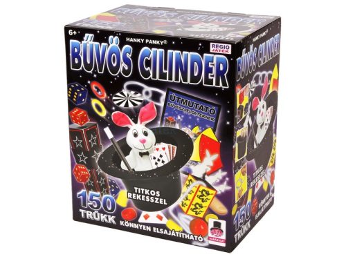 Magic Show bűvös cilinder bűvészdoboz - 150 trükkel