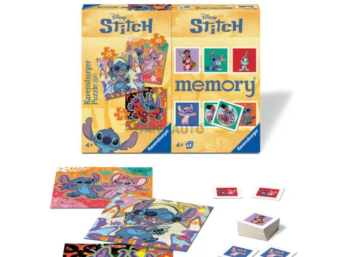 Stitch memóriajáték és puzzle 2in1