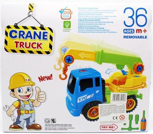 Szerelhető darus teherautó - 22 cm